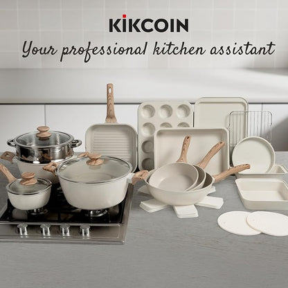 Kikcoin Pots and Pans Set Non Stick 31 Piece Kitchen Nonstick Cooking Cookware - Image 7