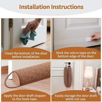 QUOLIX Triangle Under Door Draft Stopper Bottom Door Gap Filler & Seal - Image 8