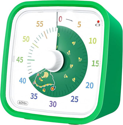 Yunbaoit Visual Timer with Protective Case, Dinosaur Disk 60 Minute Countdown by Yunbaoit