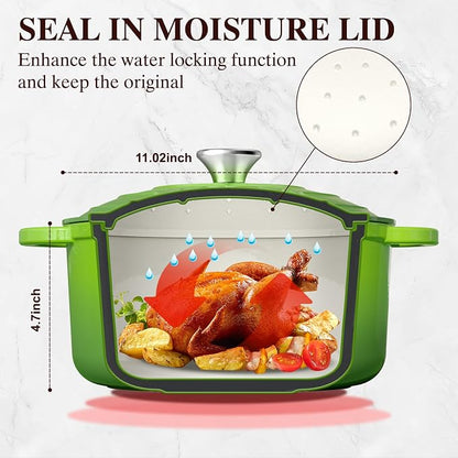 Umite Chef 7QT Enameled Cast Iron Dutch Oven - Image 2