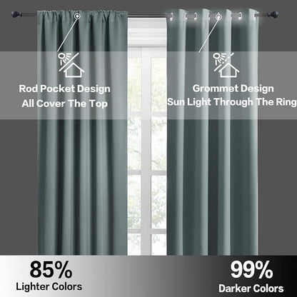 RYB HOME Small Curtains for Door Windows - Image 6