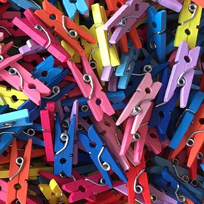DurReus Tiny Wood Clips Travel Clothespins Miniature Clothes Pins - Image 6