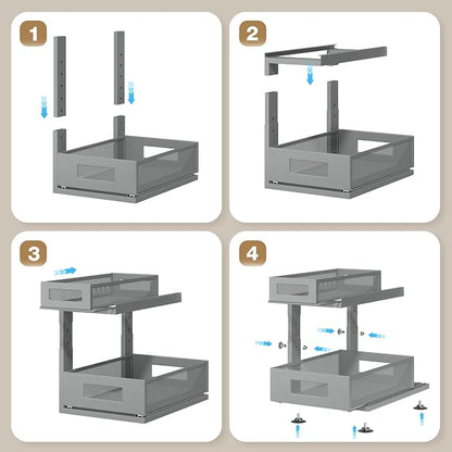 1 Pack 15.74IN-Depth Under Sink Organizer - Image 5