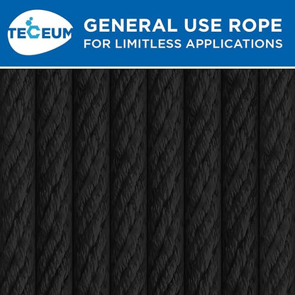 TECEUM 500lb Cotton Rope 3/16” – 50 FT | 100 FT – Strong All-Purpose Braided - Image 9