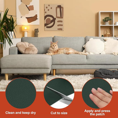 PATIKIL Leather Patches Tape for Furniture, 6.3 x 61 Inch Self Adhesive Vinyl - Image 3