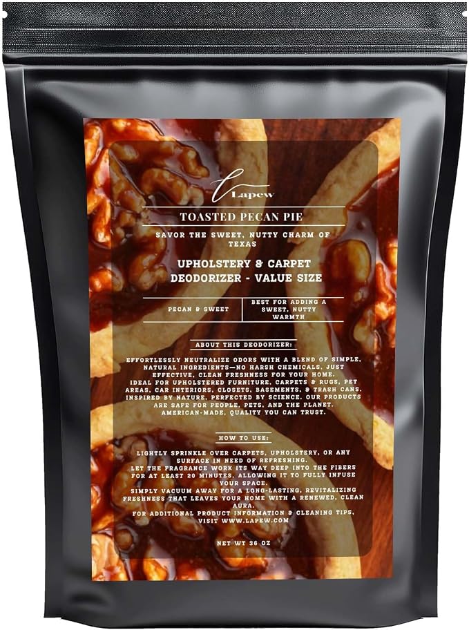 Toasted Pecan Pie Carpet Freshener Powder Refill 36 oz | Powerful Odor by Lapew