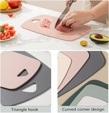 Cutting Boards for Kitchen, Plastic Cutting Board Set of 3, Thick Chopping - Image 6