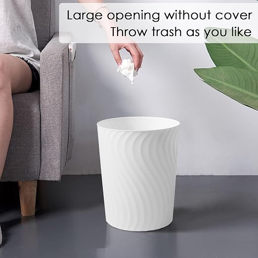 YGJT Small Trash Can, 3 Pack 1.8 Gallons Bathroom Trash Can, Slim Waste Basket - Image 6