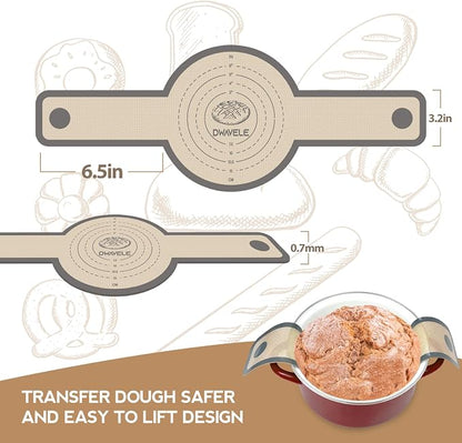 Silicone Bread Sling for Dutch Oven, Non-Stick & Easy to Clean Bread Baking Mat - Image 7