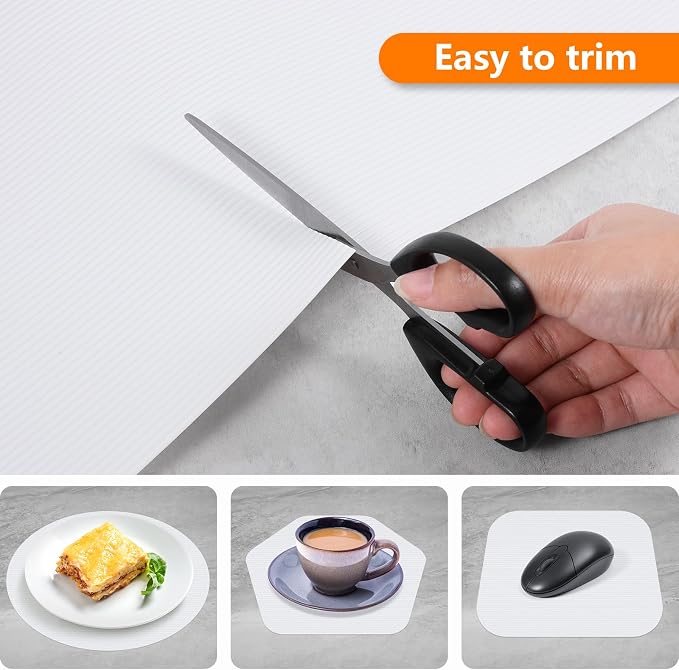 Shelf Liners for Kitchen Cabinets Drawer Liner Non Adhesive Cupboard Mat EVA - Image 2