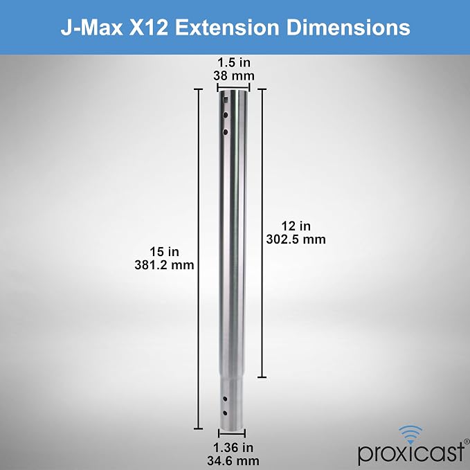 12 inch Stainless Steel Extension Pole - Image 6
