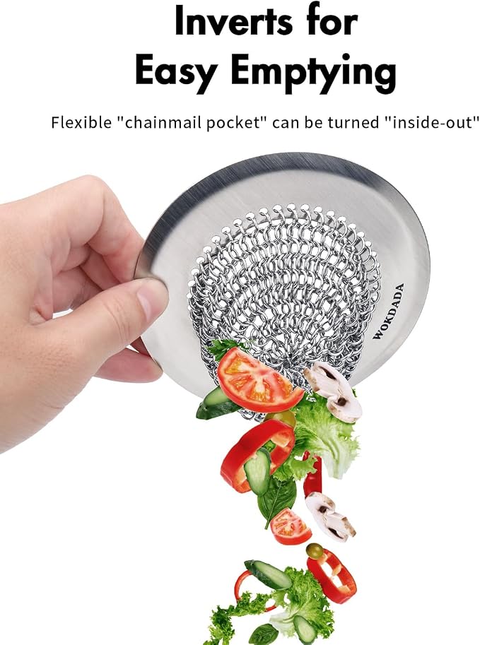 Sink Drain Strainer&Stopper, Anti-Slip Flexible Mesh Sink Strainer - Image 2