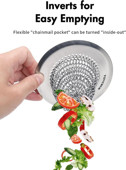 Sink Drain Strainer&Stopper, Anti-Slip Flexible Mesh Sink Strainer - Image 2
