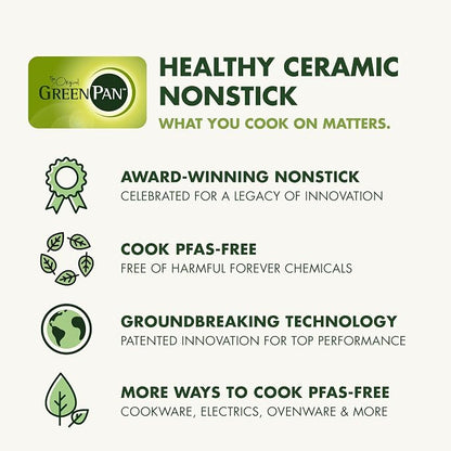 GreenPan Valencia Pro Ceramic Nonstick 22 Piece Cookware Set, Hard Anodized - Image 12