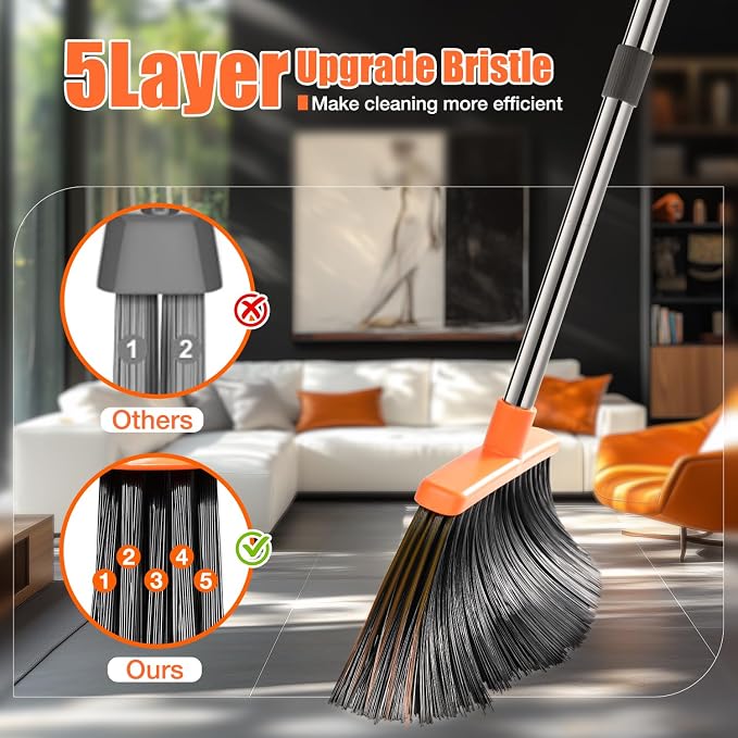 Broom and Dustpan Set, Upgraded Broom - Image 6
