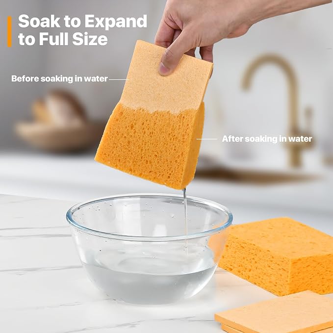 1 PCS Large Natural Cellulose Sponges 6x4x2 Inch - Image 6
