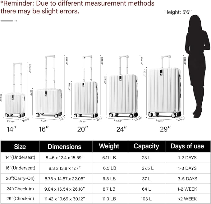 Hanke 29 Inch Luggage Suitcases With Spinner Wheels Lightweight PC hardside Rolling Suitcase With Travel Lock, Checked-Large 29-Inch Christmas Gifts for Birthday （Orange）