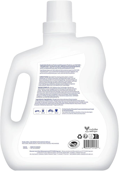 ATTITUDE Liquid Fabric Softener, Plant-Based & Vegan, HE Compatible, Naturally - Image 7