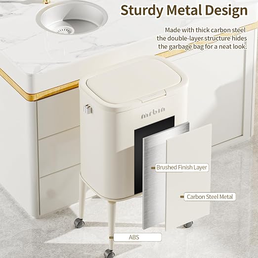 MRBIN Metal Kitchen Trash Can - Image 4