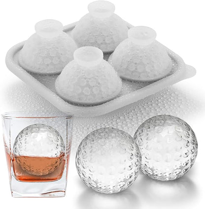 Nax Caki 3D Golf Ice Cube Tray, Large Golf Silicone Fun Shapes Whiskey Ice Mold by NAXCAKI