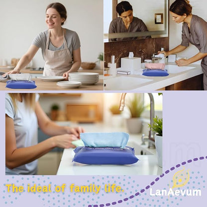 Microfiber Cleaning Cloths 60-Pack Microfiber Towels Pull-Out Packs 8.7x8.7 in - Image 6