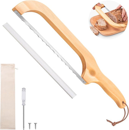 Bread Knife for Homemade Bread, 14.5" Wooden Sourdough Bread Knife, Sourdough by Unknown