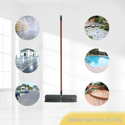 Push Broom Head Outdoor Large Stiff Bristle - Image 5