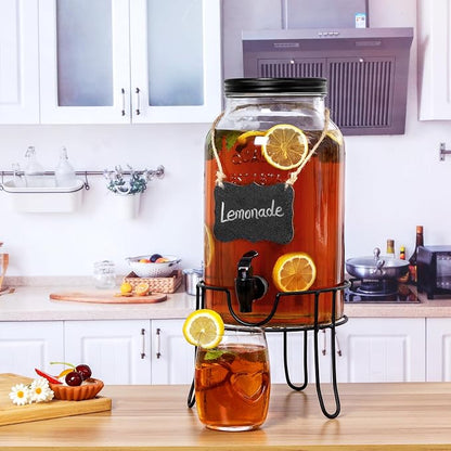 1.5 Gallon Glass Drink Dispensers - Image 3