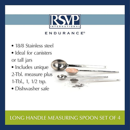 RSVP International Measuring Spoons, Stainless Steel - Image 6