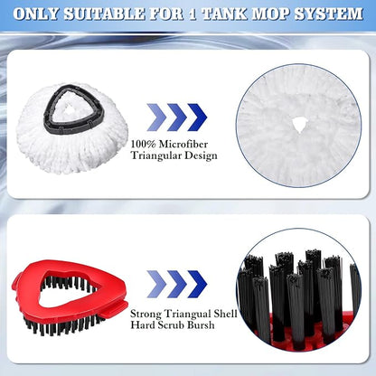 4 Pack Spin Mop Replacements Head Compatible - Image 3