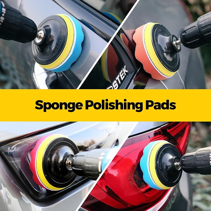 Holikme 30Pack Drill Brush Attachments Set, Scrub Pads & Sponge, Power Scrubber - Image 6