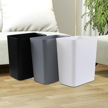 Xyskin 4.5 Gallon Plastic Garbage Bin, Deskside Wastebasket, Waste Can - Image 7