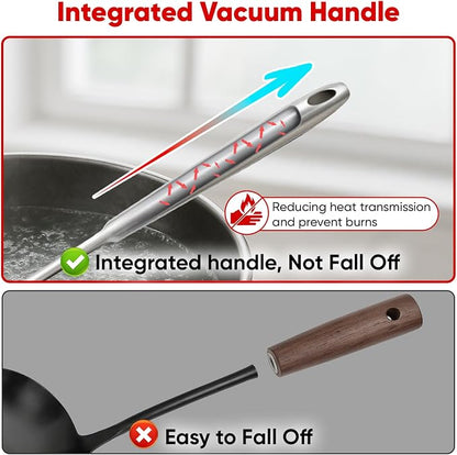 Newness 9 Pcs Cooking Utensils Set, 304 Stainless Steel Kitchen Utensils Set - Image 5