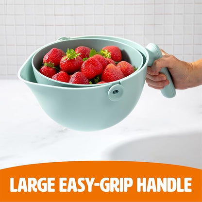 Tasty 2-in-1 Swing Bowl Colander, Built-In Strainer Basket - Image 4
