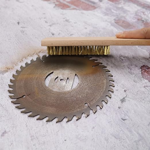 MAXMAN Brass Brush 3Pcs, Soft Brass 8 Rows 20 Bristles Wire Brush - Image 5