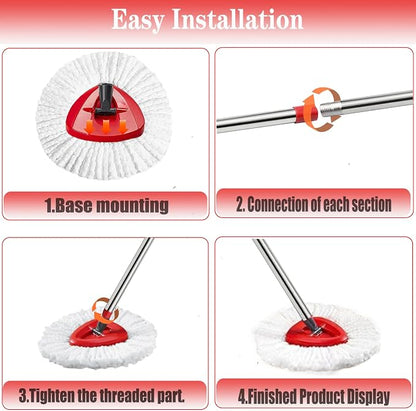 Spin Mop Replacement Head Mop Replace Head Compatible - Image 4