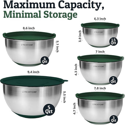 Priority Chef Stainless Steel Mixing Bowls - Image 2