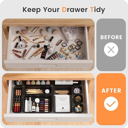 A-LuGei 【28PCS】 Drawer Organizer, Bathroom Organizers and Storage, Makeup - Image 4