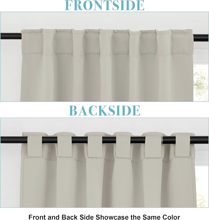 RYB HOME Blackout Curtains for Bedroom, Window Shades Thermal Insulating - Image 3