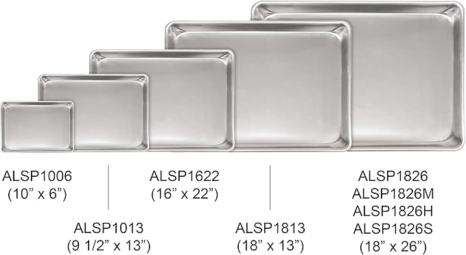 Excellante 9 1/2" X 13" Quarter Size Aluminum Sheet Pan, Comes In Each - Image 4