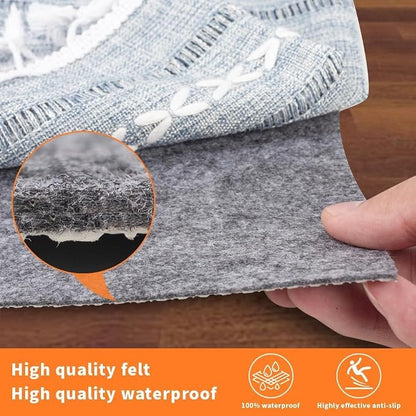 Non-Slip Rug Pads 2 x 8 ft, 100% Waterproof Extra Large Area Rugs Non Skid Rug - Image 5