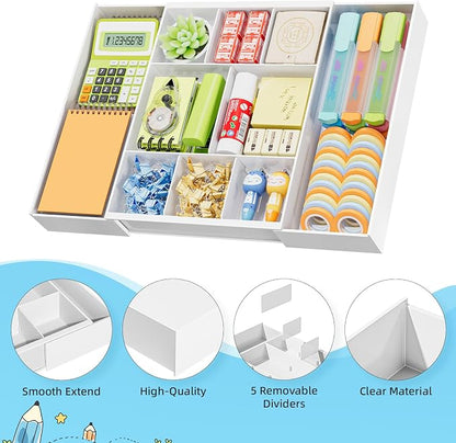 Marbrasse Expandable Desk Drawer Organizer, Desk Organizers and Accessories - Image 7