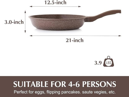 SENSARTE Nonstick Frying Pan Skillet, Omelette Pan, Healthy Stone Cookware - Image 6