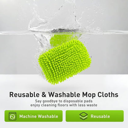 6PCS Reusable Mop Pads Fit for Flat Mops, Chenille Mop Refill Pads Washable Mop - Image 7