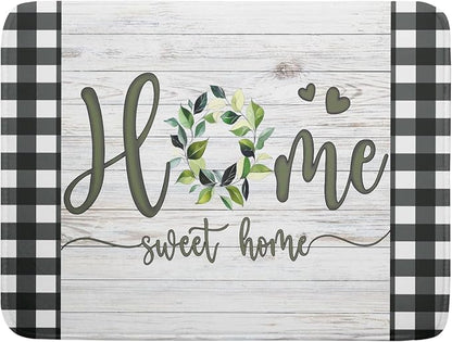 Giwawa Home Sweet Home Dish Drying Mat 18x24 Inch Spring Summer Green Leaf by Giwawa