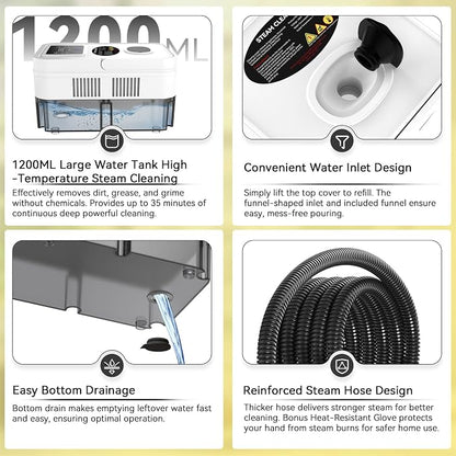 Steam Cleaner, 2500W High Pressure Steam Cleaner - Image 8