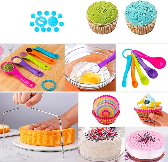 530Pcs Cake Decorating Kit Baking Supplies Cake Turntable Baking Accessories - Image 3