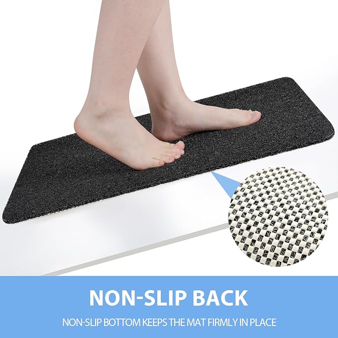 Non-Slip Bathtub Mat, 2 Pack Anti Slip Shower Mat, Fast Drying Bathtub Mats - Image 3