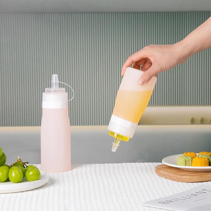 Condiment Squeeze Bottles, 12 oz Silicone Squeeze Bottles - Image 6