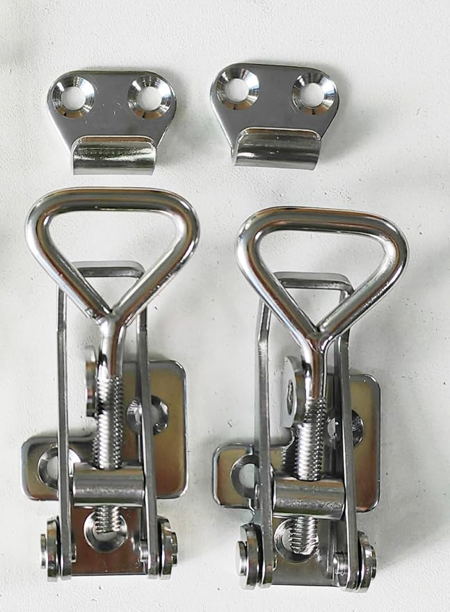 Adjustable Latch Buckle Cabinet Boxes Lever Handle Toggle Catch Latch Lock - Image 7